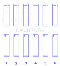 Thumbnail for King Engine Bearings Mercedes Benz Om 642 Sputter Replacement (Size +0.25mm) Conrod Bearing Set