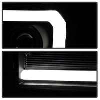 Thumbnail for Spyder 07-13 GMC Sierra 1500-3500 Ver 2 Proj Headlights - DRL LED - All Blk PRO-YD-GS07V2-LBDRL-BKV2