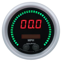Thumbnail for Autometer 85.7mm Black Switchable 260 MPH / 260 KM/H Speedometer Sport-Comp Elite Digital Gauge