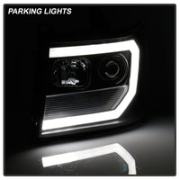 Thumbnail for Spyder 07-13 GMC Sierra 1500-3500 Ver 2 Proj Headlights - DRL LED - All Blk PRO-YD-GS07V2-LBDRL-BKV2