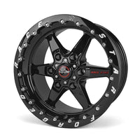Thumbnail for Race Star 93 Truck Star 15x10 6x5.50BC 6.63BS Direct Drill Gloss Black Wheel - Single Bead Lock