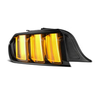 Thumbnail for AlphaRex 15-23 Ford Mustang NOVA-Series Prismatic LED Tail Lights Black-Clear