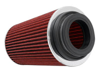Thumbnail for K&N Universal Air Filter Chrome Round Tapered Red -4in Flange ID x 1.125in Flange Length x 5.5in H