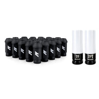 Thumbnail for Mishimoto Steel Locking Lug Nuts M14x1.5 24pc Set Black