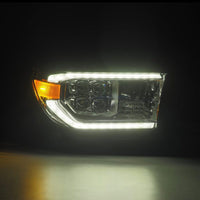 Thumbnail for AlphaRex 07-13 Toyota Tundra / 08-17 Sequoia NOVA LED Proj HL Chrome w/Actv Light Seq. Sig + DRL