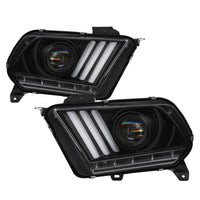 Thumbnail for Spyder Ford Mustang 10-13 Projector Headlights - HID Model Only - Black PRO-YD-FM2010V2-HID-BK