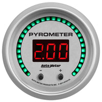 Thumbnail for Autometer 52.4mm Silver Two Channel 0-2000 Degree Pyrometer (EGT) Ultra-Lite Elite Digital Gauge