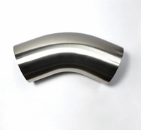 Thumbnail for Stainless Bros 304SS 5in Diameter 1D Radius 45 Degree Bend Elbow Mandrel Bend