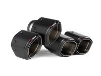 Thumbnail for Akrapovic 2024+ BMW M5 (G90,G99) Hexagonal Carbon Fiber Tail Pipe Set