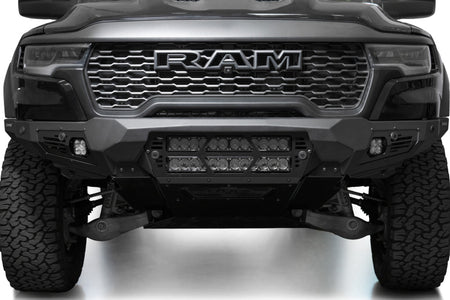 Addictive Desert Designs 25+ RAM 1500 RHO Bomber Front Bumper  (20 Inch Lights)