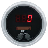 Thumbnail for Autometer 85.7mm Black Switchable 260 MPH / 260 KM/H Speedometer Sport-Comp Elite Digital Gauge