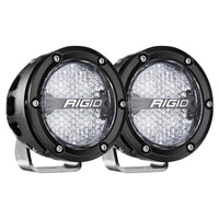 Thumbnail for Rigid Industries 360-Series 4in LED Off-Road Diffused Beam - RGBW Backlight (Pair)