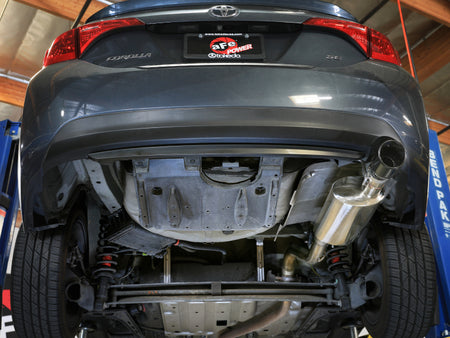 aFe 14-19 Toyota Corolla 1.8L Takeda 2.5in 304SS Axle-Back Exhaust w/ Black Tip