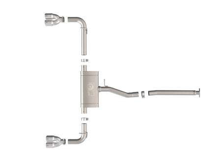 aFe 22-25 Lexus NX250 2.5L SS-304 Cat-Back Exhaust w/ Polished Tips