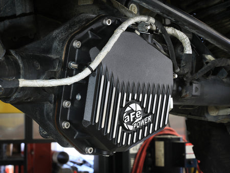 aFe Ford Bronco Raptor 22-25 V6-3.0L POWER Pro Series Rear Differential Cover Black w/ Machined Fins