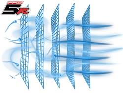 aFe MagnumFLOW Air Filters Round Racing P5R A/F Chrome Assy 14x3: Blk/Blue
