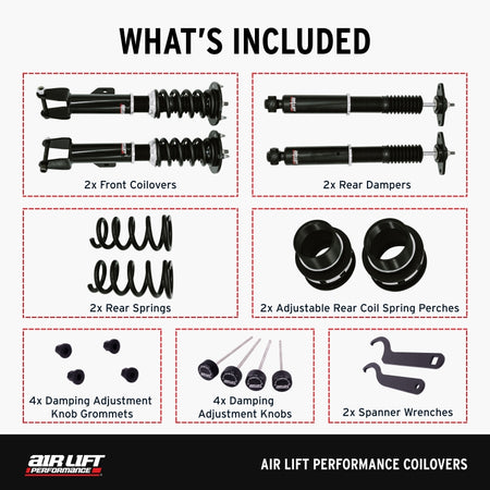 Air Lift Performance 11-23 Chrysler 300 / 15-23 Dodge Challenger Coilover Kit