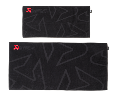 Akrapovic Towel Set - Black w/ Red Logo