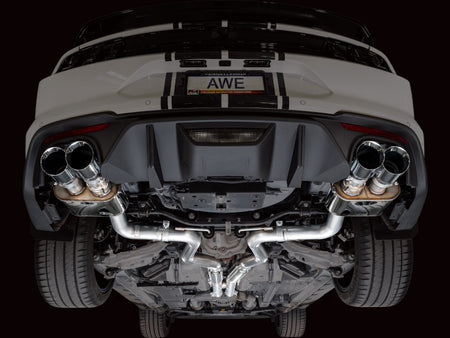 AWE 18-23 S550 Mustang GT SwitchPath Exhaust - Chrome Silver Tips