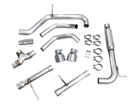 AWE 22-25 Volkswagen Jetta GLI Track Edition Exhaust - Chrome Silver Tips