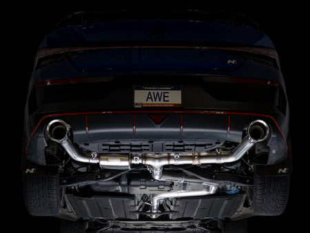 AWE 22-26 Hyundai Elantra N SwitchPath Cat-Back Exhaust - Chrome Silver Tips