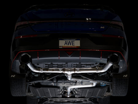 AWE 22-26 Hyundai Elantra N Track Edition Cat-Back Exhaust - Diamond Black Tips
