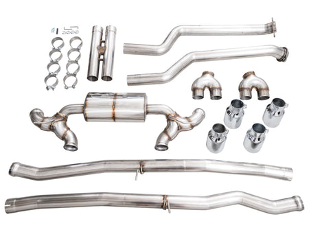 AWE BMW G90/G99 M5 Touring Edition Catback Exhaust - Chrome Silver Tips