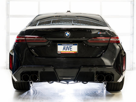 AWE BMW G90/G99 M5 Track Edition Catback Exhaust - Diamond Black Tips