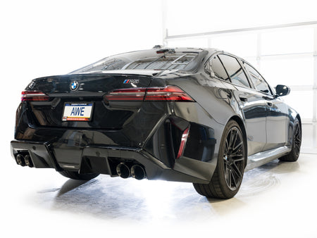 AWE BMW G90/G99 M5 Track Edition Catback Exhaust - Diamond Black Tips