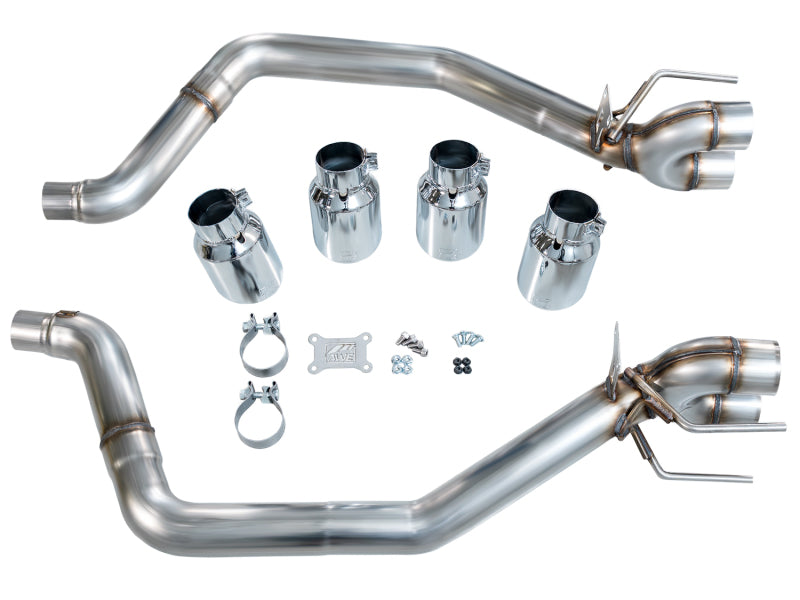 AWE Tuning 09-13 Chevrolet Corvette 6.2L Track Edition Axle-back Exhaust w/ Chrome Silver Tips