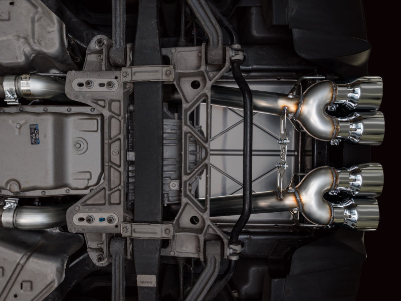 AWE Tuning 09-13 Chevrolet Corvette 6.2L Track Edition Axle-back Exhaust w/ Chrome Silver Tips