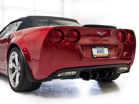 AWE Tuning 09-13 Chevrolet Corvette 6.2L Track Edition Axle-back Exhaust w/ Diamond Black Tips