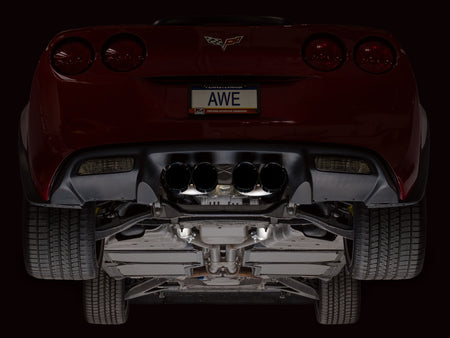 AWE Tuning 09-13 Chevrolet Corvette 6.2L Track Edition Axle-back Exhaust w/ Diamond Black Tips