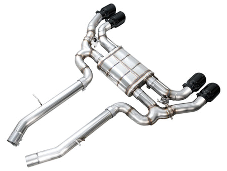 AWE Tuning 20-25 BMW X3 M/M Comp (F97) AWD SwitchPath Axle-back Exhaust - Diamond Black Tips