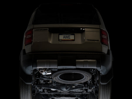 AWE Tuning 2024+ Toyota Land Cruiser / 2025+ Toyota 4Runner 0FG Cat-Back Exhaust w/ BashGuard