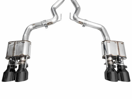 AWE Tuning 21-23 Ford Mustang Mach 1 SwitchPath Cat Back Exhaust w/ Quad Diamond Black Tips