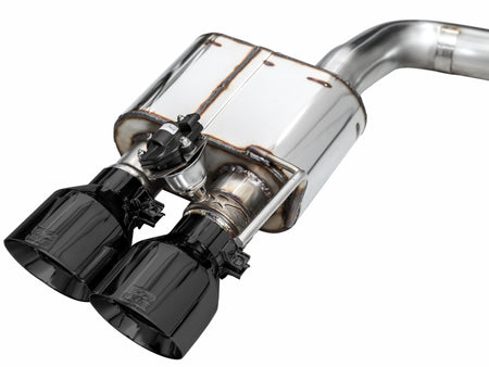 AWE Tuning 21-23 Ford Mustang Mach 1 SwitchPath Cat Back Exhaust w/ Quad Diamond Black Tips