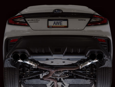 AWE Tuning 22-25 Subaru VB WRX Track Edition Axleback Exhaust - Diamond Black Tips
