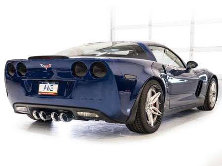 AWE Tuning C6 Chevrolet Corvette Z06/ZR1 Touring Edition Axle-back Exhaust w/ Chrome Silver Tips
