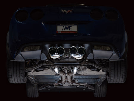 AWE Tuning C6 Chevrolet Corvette Z06/ZR1 Touring Edition Axle-back Exhaust w/ Chrome Silver Tips