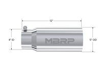 Thumbnail for MBRP Universal Tip 5 O.D. Dual Wall Straight 4 inlet 12 length