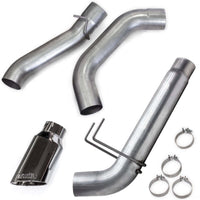 Thumbnail for Banks Power 19-23 Dodge RAM Monster Exhaust 5.0in Single 6.7L MCSB DRW w/ SideKick S/S Chrome Tip