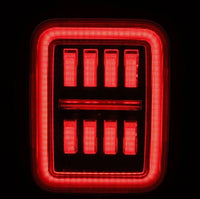 Thumbnail for AlphaRex 19-24 Jeep Gladiator JT Nova-Series Prismatic LED Tail Lights - Black-Red