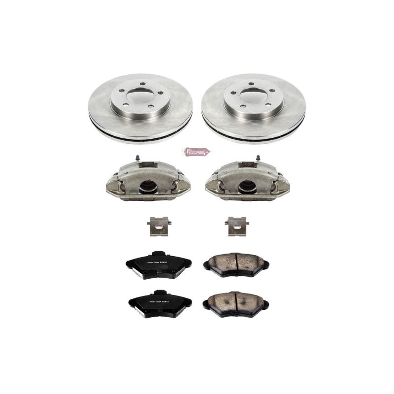 Power Stop 93-97 Ford Thunderbird Front Autospecialty Brake Kit w/Calipers
