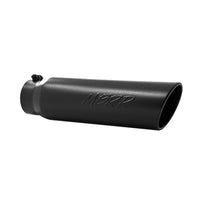Thumbnail for MBRP Universal 5in OD Angled Rolled End 4in Inlet 18in Lgth Black Finish Exhaust Tip