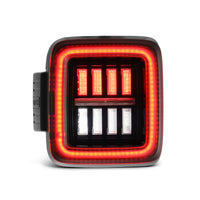 Thumbnail for AlphaRex 18-23 Jeep Wrangler JL NOVA Prismatic LED Taillights Alpha-Black