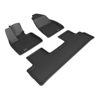 Thumbnail for 3D MAXpider 2025+ Polestar 3 Kagu 1st and 2nd Row Floormats - Black