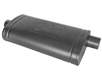 Thumbnail for aFe MACH Force-Xp 409 SS Muffler w/ Black Finish 3in Center/Offset 22in L x 11in x 5in - Oval Body