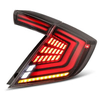 Thumbnail for AlphaRex 16-21 Honda Civic Hatchback/ Type-R FK8 Nova-Series LED Tail Lights (Pair) - Alpha Black