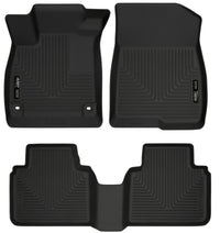 Thumbnail for Husky Liners 2018 Honda Accord WeatherBeater Black Front & 2nd Seat Floor Liners